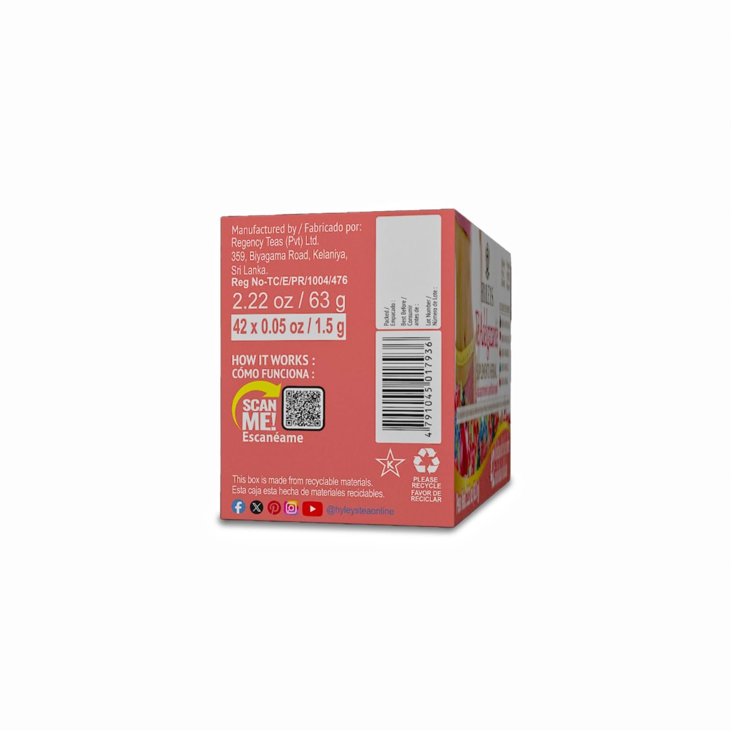HYLEYS Slim Tea 42 Ct Assorted - Weight Loss Herbal Supplement Cleanse and Detox - 42 Tea Bags (12 Pack) - Tea Bags Variety Pack - Image 4