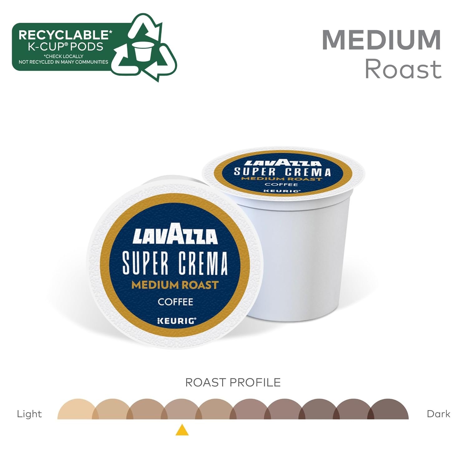 Lavazza Super Crema, Single Serve Keurig® K-Cup® Pods, Medium Espresso Roast Coffee - Image 4