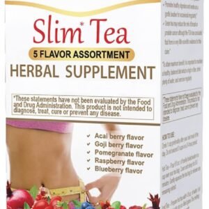 HYLEYS Slim Tea 5 Flavor Assortment - Weight Loss Herbal Supplement Cleanse and Detox - 25 Tea Bags (12 Pack) - Assorted Tea Variety Pack