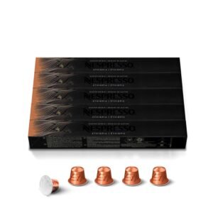 Nespresso Capsules Original Line, Ethiopia Master Origin,Mild Roast Coffee, 50 Count Coffee Pods