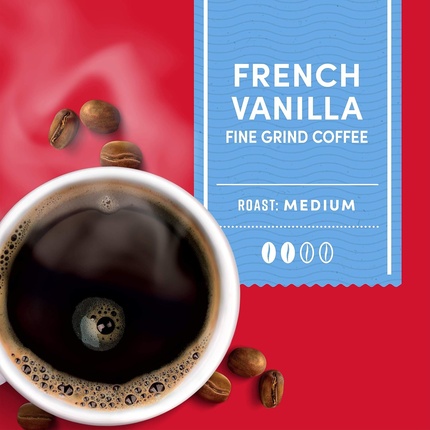 Tim Hortons French Vanilla, Flavored Roast Ground Coffee, Perfectly Balanced, Always Smooth, Made with 100% Arabica Beans, 12 Oz (Pack of 6) - Image 5