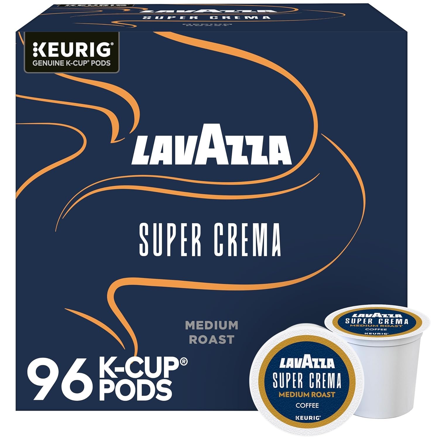 Lavazza Super Crema, Single Serve Keurig® K-Cup® Pods, Medium Espresso Roast Coffee