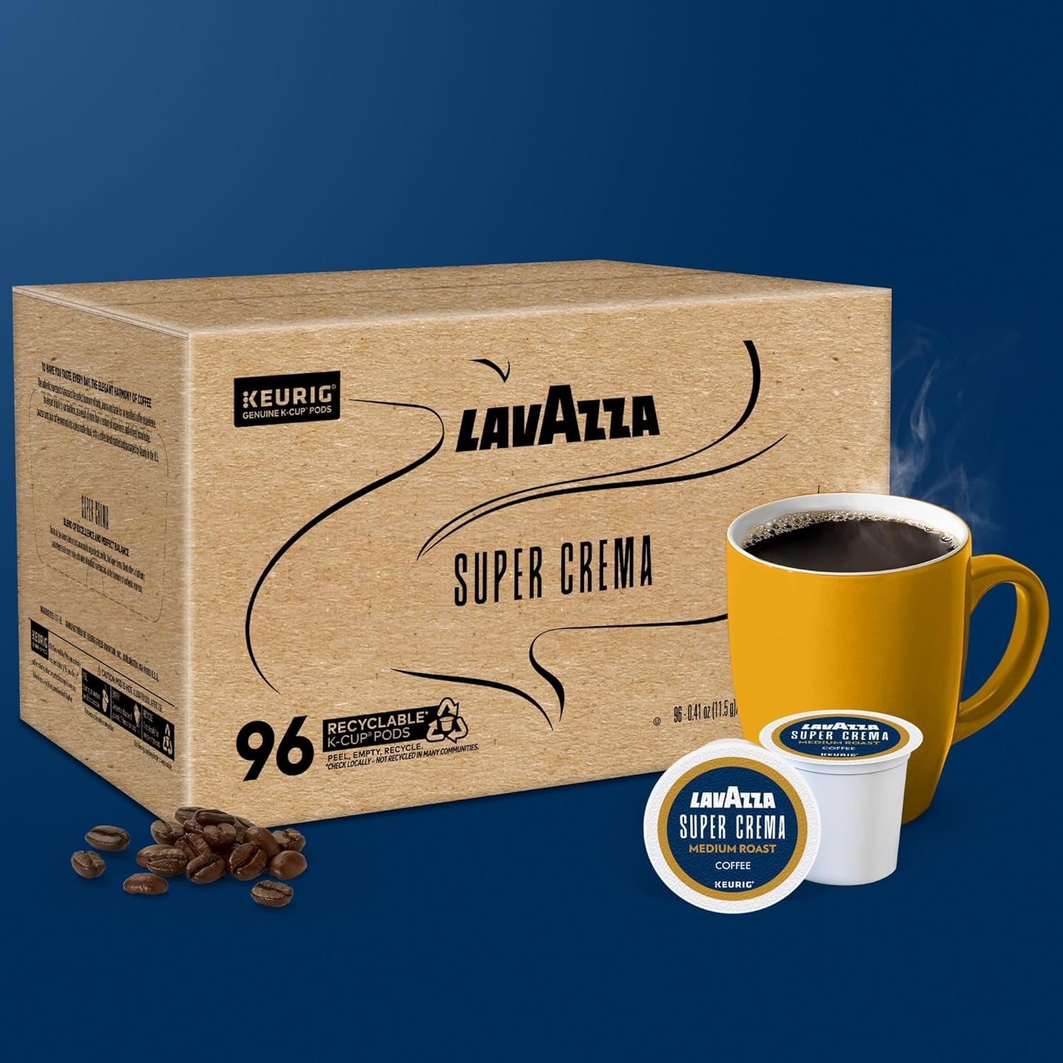 Lavazza Super Crema, Single Serve Keurig® K-Cup® Pods, Medium Espresso Roast Coffee - Image 5