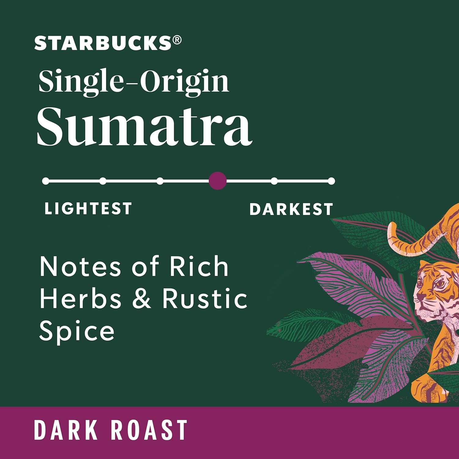 Starbucks Ground Coffee, Dark Roast Coffee, Sumatra, 100% Arabica, 1 bag (18 oz) | 100% Arabica ground coffee; single-origin Sumatra dark roast; single 18 oz bag - Image 3